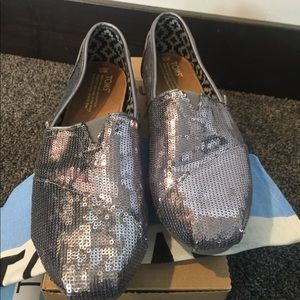 Toms silver sequin shoe ***SALE***